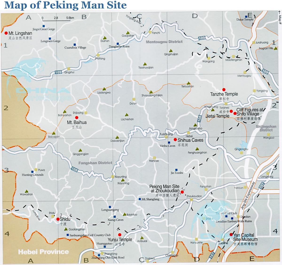картата на Пекин