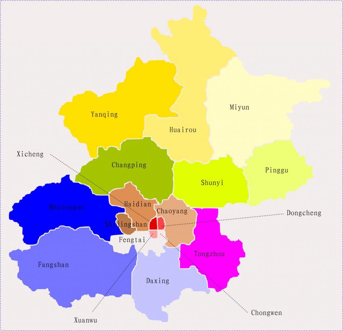 Пекин, Китай карта