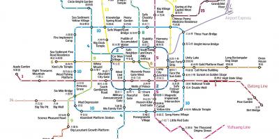 Карта на Baidu картата в Пекин