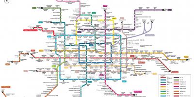 Карта на метрото в Пекин 