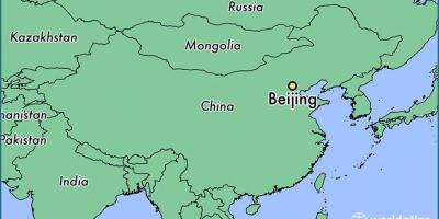 Карта на Китай показва Пекин