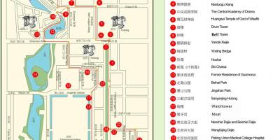 Карта На Пекин Hutong