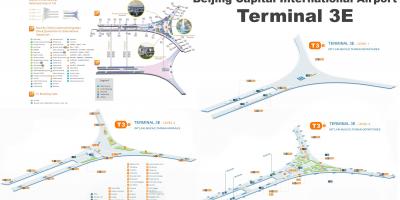 Пекин терминал 3 на картата