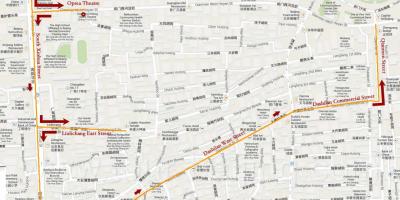 Карта на Пекин пешеходна обиколка на 