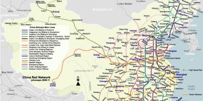 Пекин карта на железниците