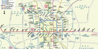 Пекин карта на метрото