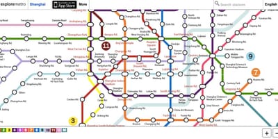 Разгледайте Пекин карта на метрото 