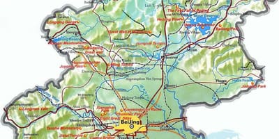 Карта на Пекин топографическая
